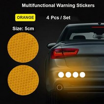 자전거트레일러 바이크 트레일러 2인 자전거 반사 스티커 자동차 오토바이 트레일러에 대한 자기 접착 안전, 08 Yellow C