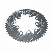 사이클 크랭크 자전거 Litepro-타원형 더블 BCD 110/130MM 체인 링 접이식 54/56/58T 세트 도발 드라이브 라인 휠, [01] 54T black