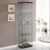 키모 도어형 4단 유리장식장