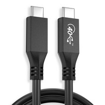 PVC C 타입 급속 충전 케이블 맥북 프로 LG 화웨이 샤오미 델용 썬더볼트 3 데이터 와이어 8K@60Hz, [01] USB 4 Cable, [01] 0.15m