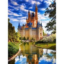 보석십자수 창업 도구 풍경 건물 사전 인쇄 11CT 크로스 스티치 자수 전체 키트 공예 수공예 바느질 다른, HMA75578_40x50cm_11CT 면사