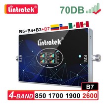 중계기Lintratek-4 4 밴드 850 1700 2600 2G 3G 4G 셀룰러 증폭기 B5 B4 B2 AWS LTE B7 2600MHZ 모바일 신, 04 영국 플러그