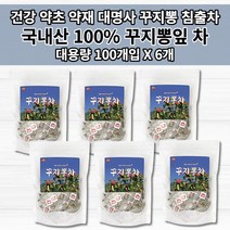 꾸지뽕잎차 꾸지뽕잎 추출물 100% 국내산 국산 구지뽕 꾸지뽕 잎 열매 줄기 뿌리 뽕잎 약초 약재 암 나무 껍질 건강에 좋은 침출차 카페인없는 대용량 건강 차 티 티백 100개입, 6개