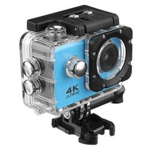 고프로 액션캠 셀프캠액션 카메라 울트라 HD 4K 30fps 와이파이 2.0 "170d 화면 1080p 스포츠 방수 헬, 02 파란