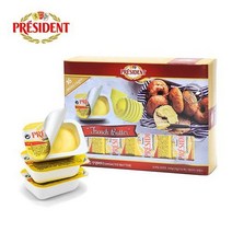 보라티알 프레지덩 미니컵무염버터(튜브) 10g 16개입, 단품