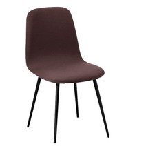 사무의자 편안한 튼튼한 공부의자 회의의자 등받이회전의자 스판덱스 방수 의자 스트레치 저렴한 식사 짧은 등받이 의자 미끄럼 방지 바 주방 홈 호텔 용 의자 82, 커피, 1 조각