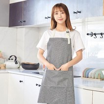 어린이집앞치마 요양보호사 앞치마 에어프런 뷰티샵 헤어디자이너 애견 미용 입는, 2-줄무늬앞치마-레드