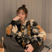 꽃자수가디건 자수 신상자켓 23SS 가디건 뽀글이 꽃