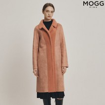 모그핑크 퍼배색 에코무스탕 코트 THH1CDR20 HPN