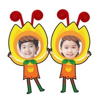 내얼굴 사진 꽃명찰 만들기 4인 튤립이름표 새학기 행사용 뺏지 친구소개 수업준비물 DIY