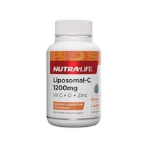 뉴트라라이프 리포솜 C 1200mg 비타민 C 함유 비타민 D 아연 Zinc 60정