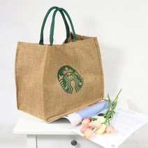 스타벅스 린넨 토트 에코백 바캉스 보부상 가방