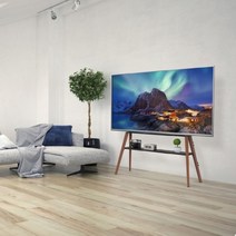 65인치티비거치대 FS75N 벽밀착형 2세대 65인치이젤형 tv스탠드 셋톱선반 장착, 65인치 벽밀착형 이젤형 스탠드거치대/블랙