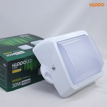 LED벽부등 주차장등 유도등 실외 벽조명 외벽등 30W 히포LED DEQ030, 01. 전구색_화이트바디