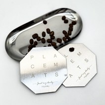 다각형 메탈 컵홀더 금속 티코스터 코스터 실버 컵받침, 금속 실버 코스터 다각형