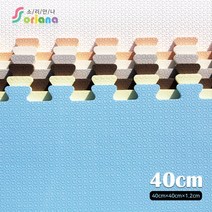 소리안나 프리미엄 대형 리빙매트 9장 세트 (놀이방 거실 층간소음방지매트 소음완충재), 12mm(40cm) 우드