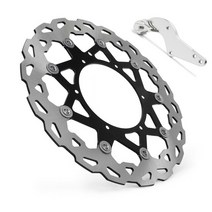 디스크로터 오토바이 320MM 플로팅 브레이크 디스크 로터 브래킷 어댑터 KTM SX EXC XCW XCF LC4 25 200 30, [09] black B