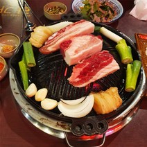주물양숯불갈비불판290 양갈비불판 주물판, 1개, 주물판+양은화로세트