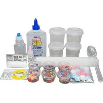 맘아트 DIY 쿠쿠 슬라임 만들기 키트 140ml 4통 수제 액괴, 단품
