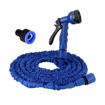 25-175FT 매직 조절 물총 정원 호스 파이프 확장 가능 세척 총 분무기 7 스프레이 모드 농장 관개 세차, [03] 75FT, [02] BLUE, 02 BLUE_03 75FT