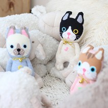 파스텔 야옹이 양말인형만들기diy 어린이집수업, 연하늘