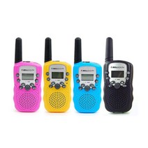 매니저 소형 미니 생활 무전기 2개입 마스크스트랩증정 비대면 고성능 초경량 워키토키 다채널 업무용 어린이, 핑크 1세트(2개입)