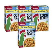 켈로그 콘 플레이크 글루텐 프리 270g Kelloggs Corn Flakes Cereal, 4팩