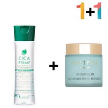 시카 약산성 히알루론산 얼굴개기름 닥토 스킨 모공축소 닦토 지성토너 티트리 병풀잎수 진정 닦아내는 CICA, 쿠팡1 시카프라임스킨 1개_케어나이트크림 1개, 쿠팡1 본상품선택