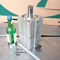 U04 에어실린더 박형 2중추진 50S 100Bx2 TPC