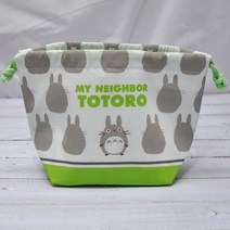 바보사랑 토토로 도시락 주머니 실루엣 (2design).썸몰, 고양이버스, 고양이버스