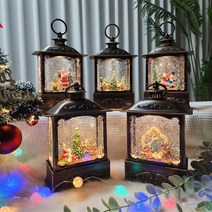 미뜨네 2113 직사각 마을 크리스마스 워터볼 오르골 랜턴 무드등, 눈사람