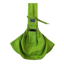 애견 주머니 슬링백 애완 동물 크로스백 백팩, G. 그린 - 면