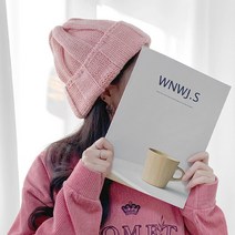 남녀공용 카카오 골지 비니 무지 겨울 니트 롱비니모자