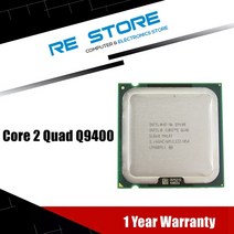 인텔 코어 2 쿼드 Q9400 2.6GHz CPU 프로세서 6M 95W LGA 775, 한개옵션0