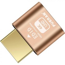FUERAN 4K Dummy Plug Virtual Monitor Display Emulator Headless Adapter Supports up to 3840x216060108, 1 Pack