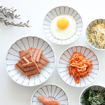 일본그릇 연꽃 접시 (3 size), 화이트
