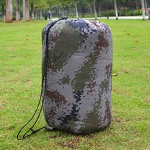 야외 카모플라주 침낭 등산 캠핑 침낭, 디지털 위장, (180+30)*75cm