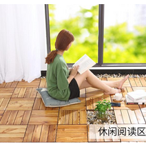 제재목 각목재단 나무제단 월넛제재목 DIY 야외 자체 포장 부식 방지 탄화 나무 단단한 바닥 정원 방 발코니 판자 접합 안뜰 작은, [01] 300x300mm-각 조각