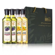 올따옴 고급유 선물세트 4호 카놀라유2+포도씨유2, 1세트