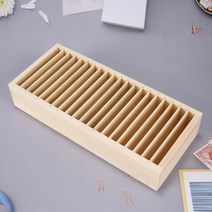 머리띠 정리대 진열대 헤어밴드 거치대 보관 정리함 20 그리드 이동식 나무 머리띠 보관