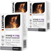 ZANTIVA 마그네슘 60정 독일산마그네슘 산화마그네슘 미네랄함유, 3개