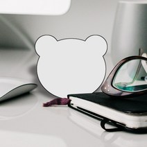 미니거울 미니스티커 거울 스티커 거울 아크릴 거울 안전거울 핸드폰거울 손거울, 곰돌이