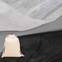 아유디 소품용 접착심지 가방 부직포 원단 천 부자재, 부직포심지 블랙(1마)