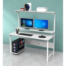 썬라이프 20 F1선반 20 F3선반 900 1200 1500 1800 게이밍 컴퓨터 1인용 2인용 DIY 책상, 20F3선반+화이트다리, 화이트