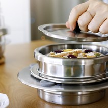 스텐 인덕션 미니 압력밥솥 10분완성 압력솥밥 1인용 2인용밥솥 편스토랑 가마솥밥 누룽지, 1.스텐 압력솥 1인용세트 (압력 뚜껑 포함)
