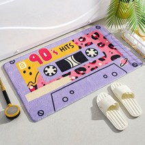 특이하고 예쁜 러그 카페트 레트로 카세트 재미 있은 카펫 바닥 매트 no-silp 목욕 매트 입구 도어 매트 침실 러그 영역 매트 옆 슈퍼 흡수성 주방 매트