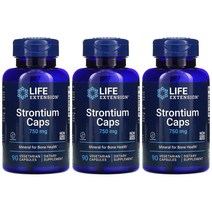 라이프익스텐션 스트론튬 Strontium 250mg 90베지캡슐 3개 구연산 시트르산 스트론튬