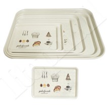 쉐프쟁반 소 중 대 주방 플라스틱 쟁반 접시 과일 빵, (대3호_300x220mm)