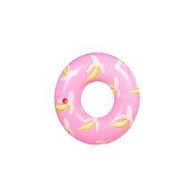 FUNBOY 빈티지 칼리 튜브 수영장 2개 팩 여름 파티 엔터테인먼트, Banana Pink