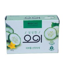 오이비누 100g 세면비누 세안 세수 업소용 대용량 휴게소 사우나 공중화장실 목욕용품L026, 1BOX(48EA)_개당 1.190원